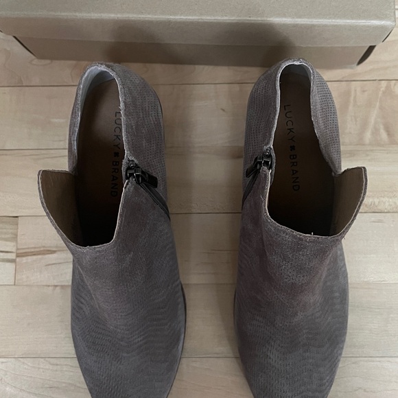 Lucky Brand Suede Ankle Booties - Picture 7 of 14